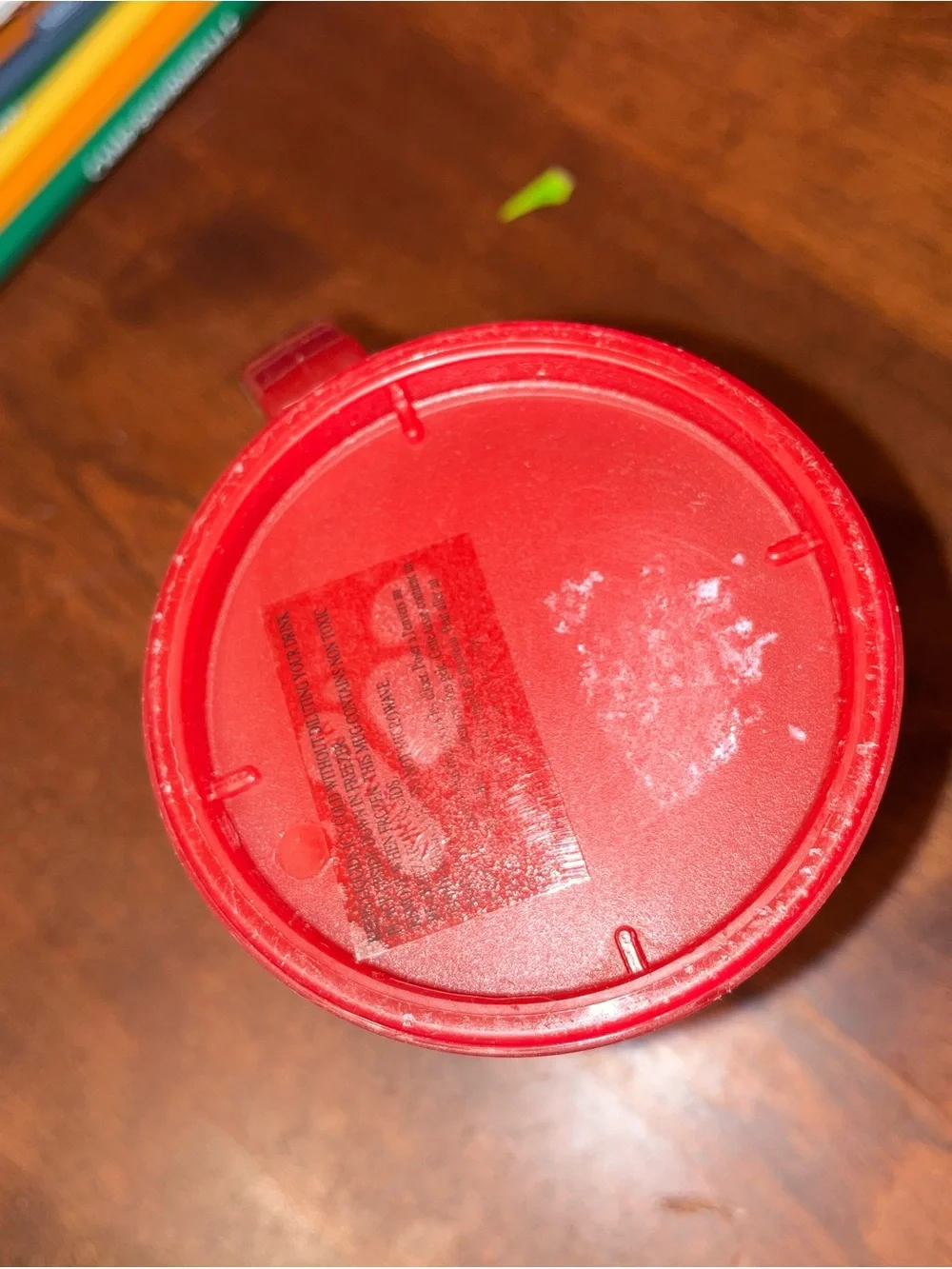 Red Kids Freezer Mug with Straw, purchased at Pottery Barn Kids